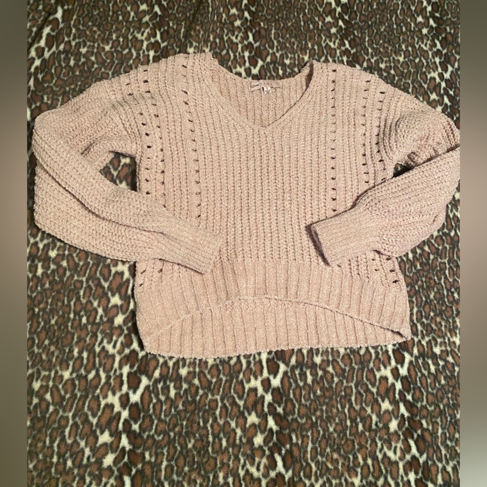 Soft chenille sweater